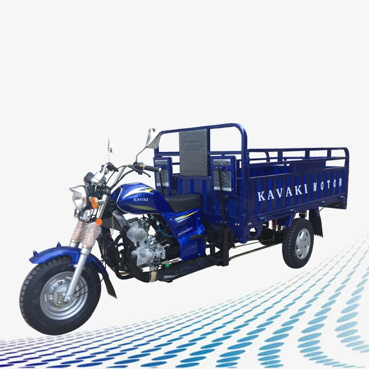 Gasoline Petrol Kavaki Tricycle 200CC Loading 1000kg For Cargo Transportation Export To Ghana Africa