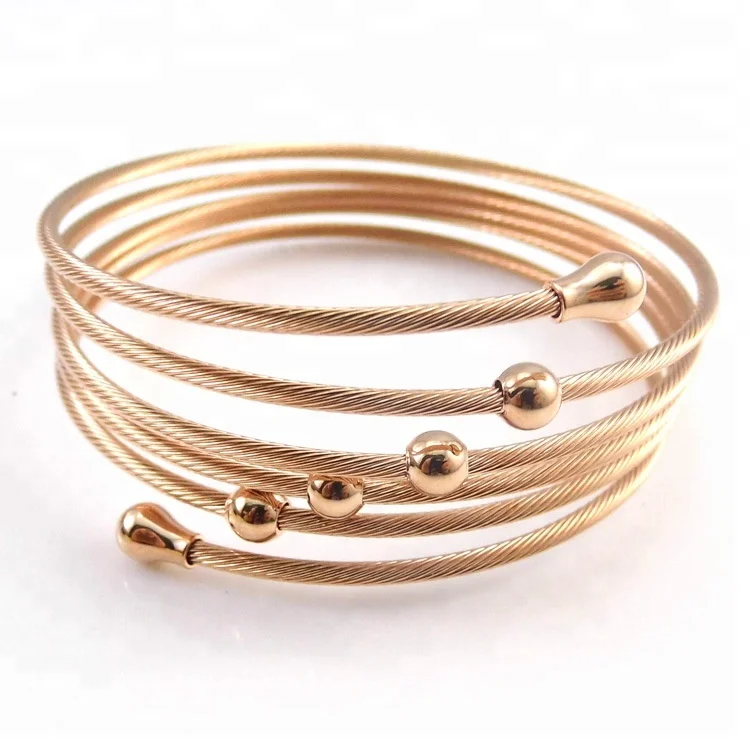 
Titanium steel coiled elastic bracelet female stainless steel bracelet jewelry 