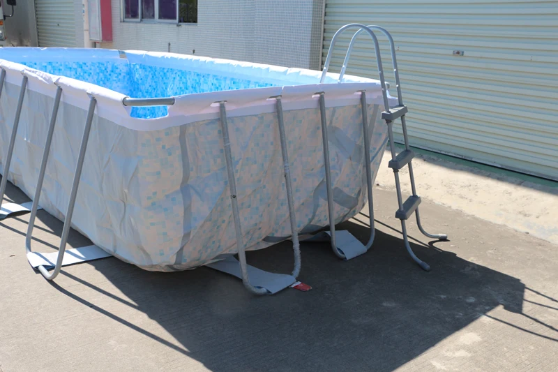 Family adult children swimming pool outdoor fish pond large play pool PVC steel frame swimming pool