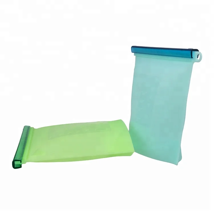 Wholesale durable waterproof sandwich reusable silicone ziplock bags for food