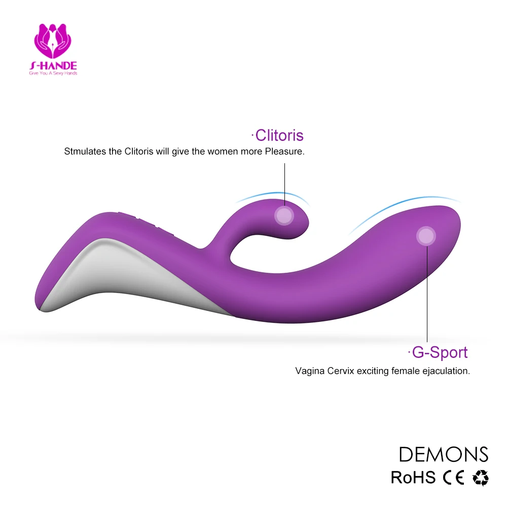 China OEM factory Triple Motors heated girls masturbation pink/purple moving rabbit vibrator