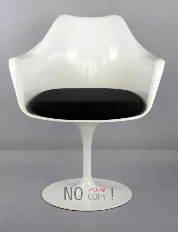 saarinen tulip arm chair white/free shipping byEMS-in