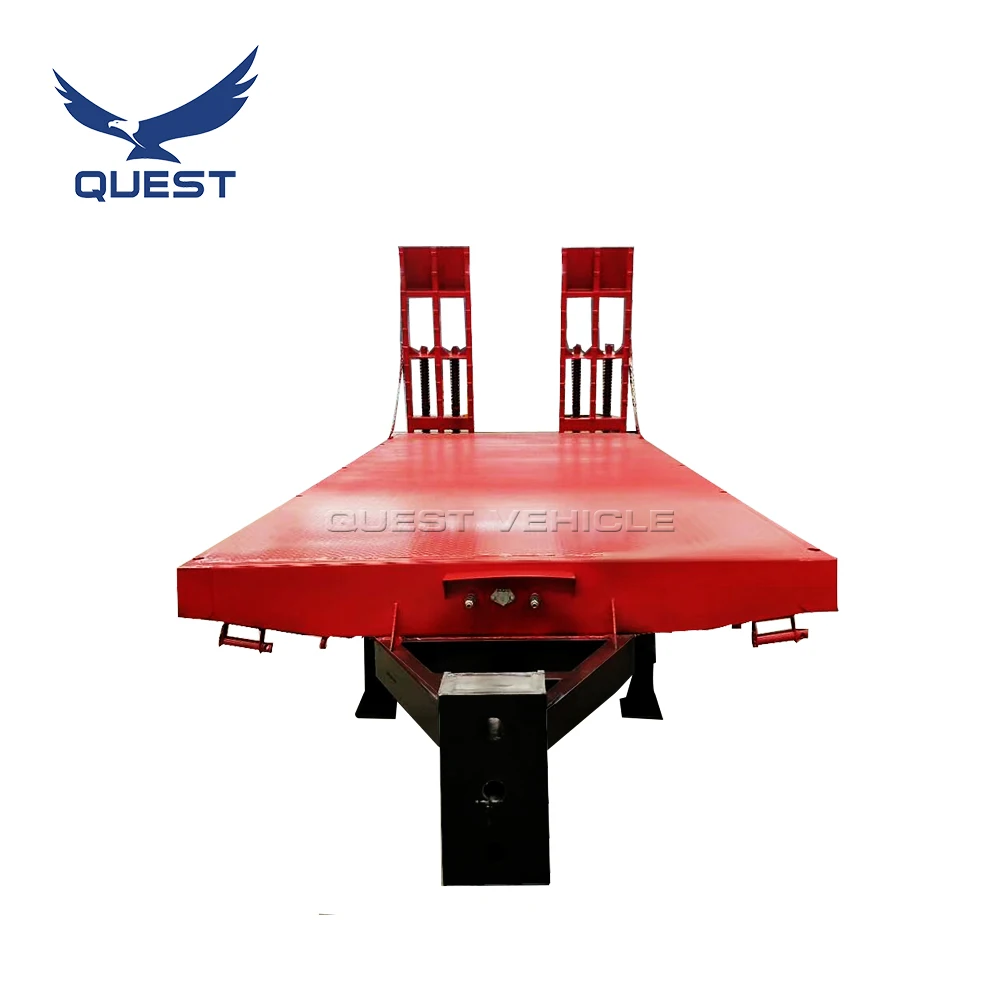 Квест-L40 новые полуприцеп цена 20 тонн 2 оси гидравлического низкорамный прицеп для продажи экскаватора