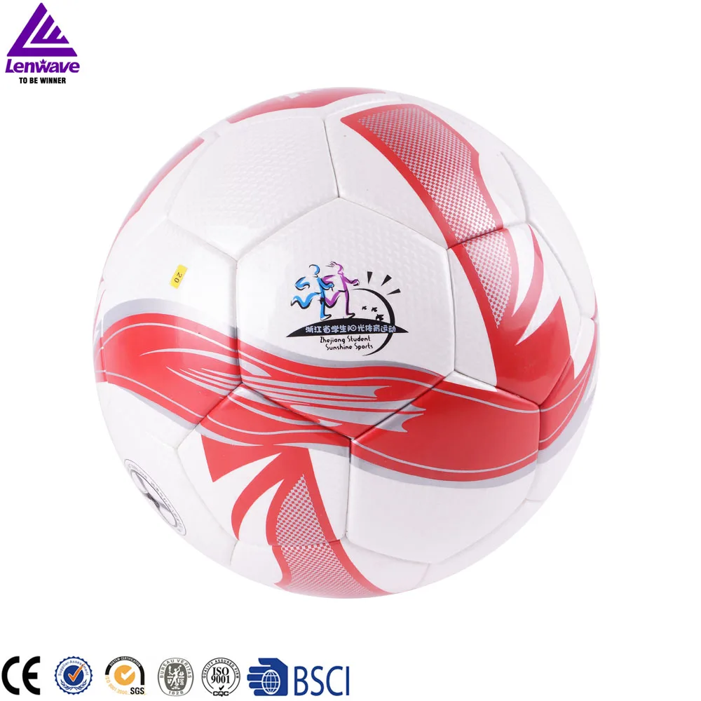 Lenwave brand custom professional pu leather wholesale football soccer ball
