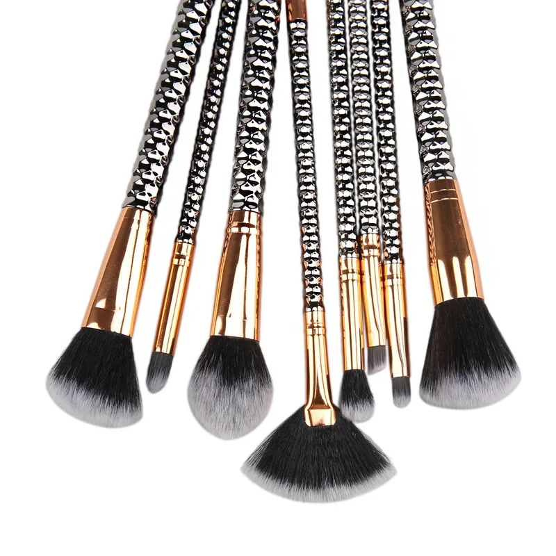New Professional Synthetic Hair Eyeshadow Brushes Set 8 Pcs Makeup Brushes For Eye Makeup Tool Kit And Face Makeup