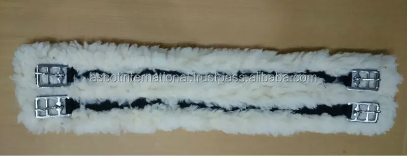 Best selling Horse girth in fleece and nylon with padding custom logo for equestrian wholesale