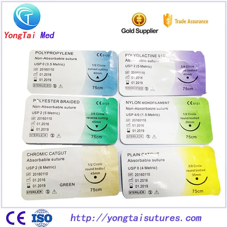 
Disposable china manufacture high quality new surgical mechanical sutures with ce made in China 