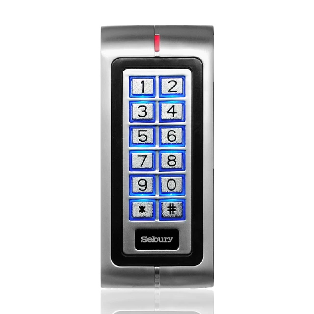 Sebury metal keypad proximity  RFID EM card reader 125KHZ relay standalone access control