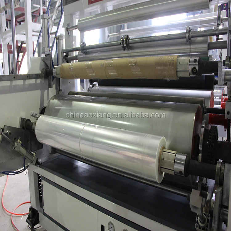 Automatic Double Layers Lldpe Cling Film Stretch Plastic Film Machine