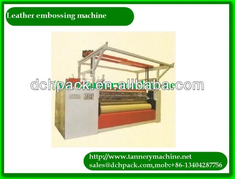 Роликовая машина для тиснения готовой кожевенной обработки