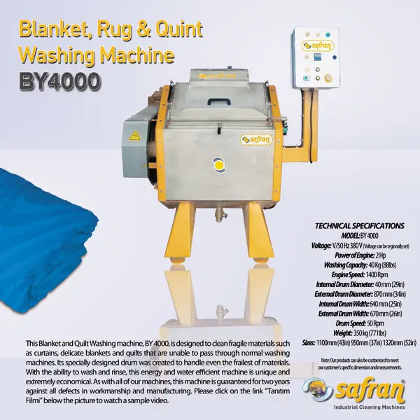 Blanket rug quilt curtain washing machine