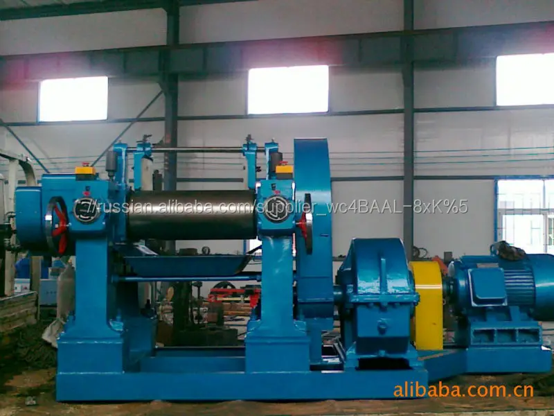 Два рулона резина open смешивания мельница