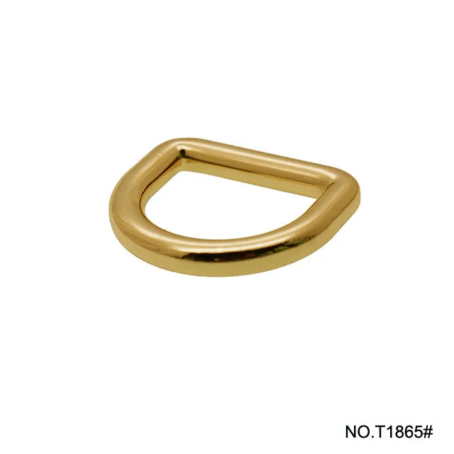 The Factory Custom 21MM Gold Metal D Ring Buckle Equipment Accessories for Handbag or Clothes