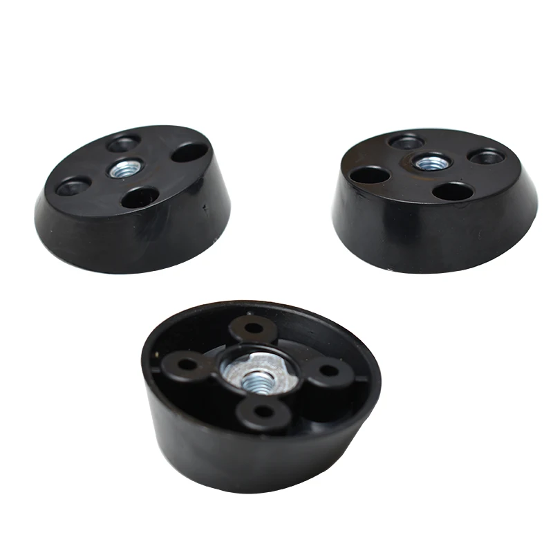 Coffee table table wooden legs with round plastic fittings