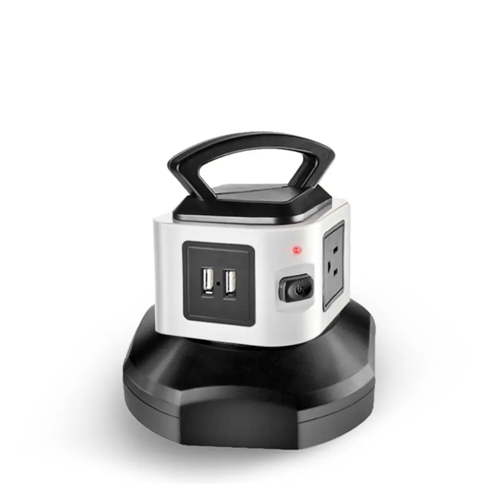 USA Plug Outlets Powerstrips Bar Stand Tower, Individual Switch, 6.5 FT Extension Cord