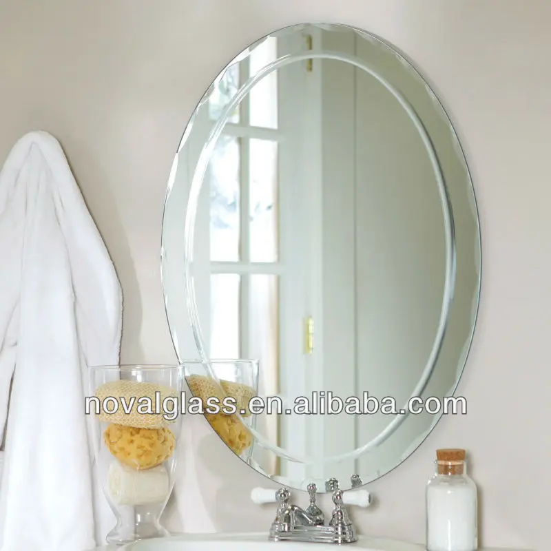 Decorative Bathroom Mirrors, Bronze Oval Mirror Supplier