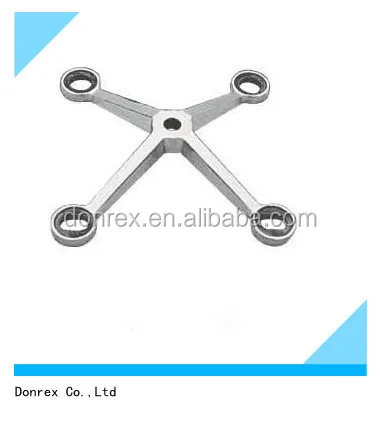 four-way arms stainless steel glass
