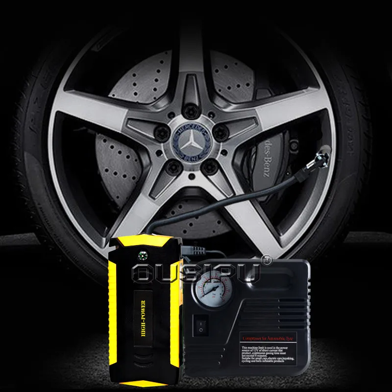 High Capacity Starting Device Booster 600A 12V Portable Car Jump Starter Power Bank Car Starter For Car Battery Charger Booster