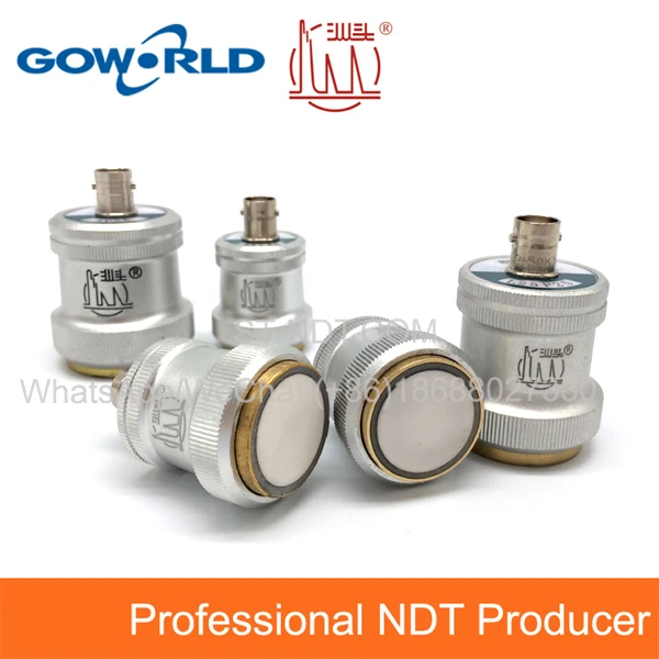 GOWORLD Contact Probes Single Element Longitudinal Wave Conventional BNC Ultrasonic Transducer NDT sensor