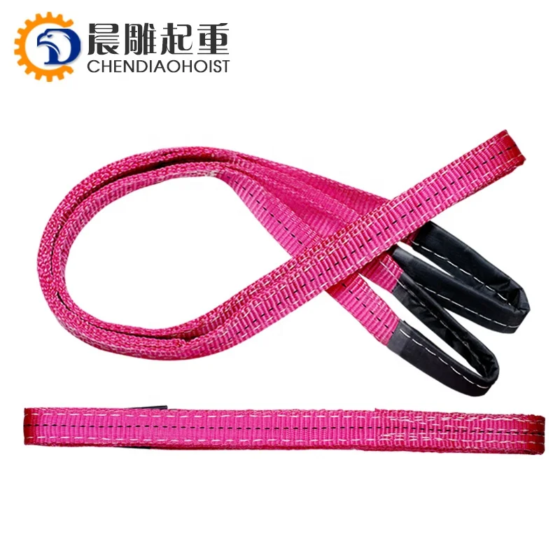 Capacity lifting belt crane webbing sling