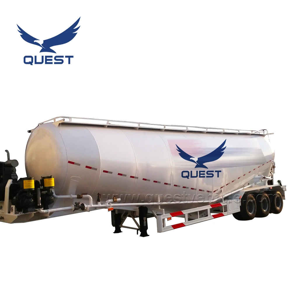 China Factory Price Bulk Cement Tanker Semi Trailer 50cbm 55cbm for Sale Truck Trailers