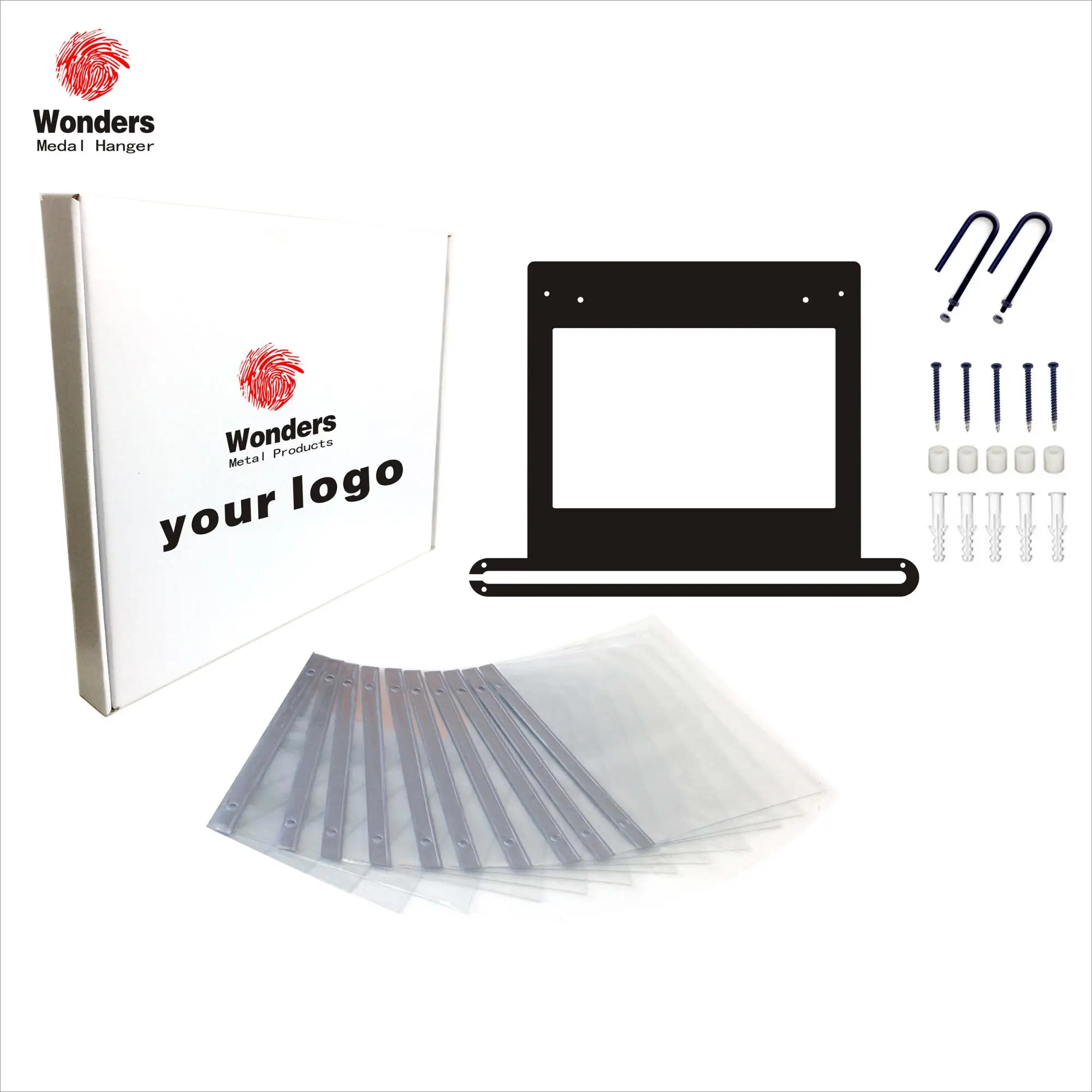 Marathon running race bib holder display