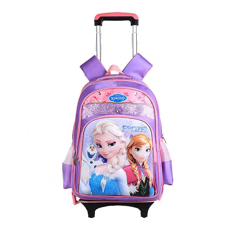 Онлайн-магазин 2020, мультяшная сумка на колесиках, рюкзак на колесиках, школьные сумки-тележки для девочек