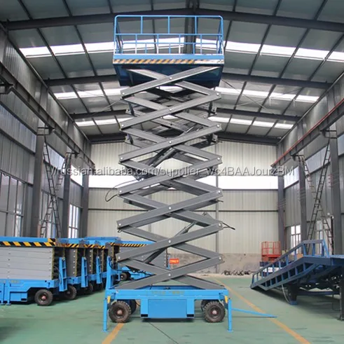 Mini manual movable scissor elevator/4m scisoor elevator