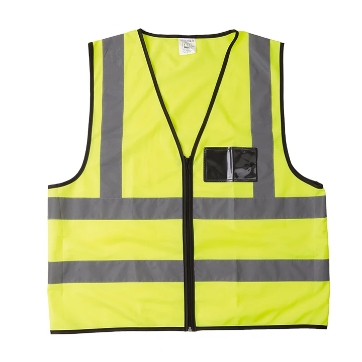 R121-ZP  Customized Logo Safety Warning Hivi Vest Highly Visibility Reflective Tape Warning Kacket Outdoor Construction