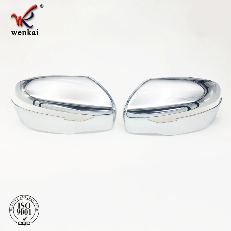 Side Rearview Mirror ABS Chrome Side Door Mirror Cover Trim 2pcs For Nissan X-trail Rogue 2014-2018