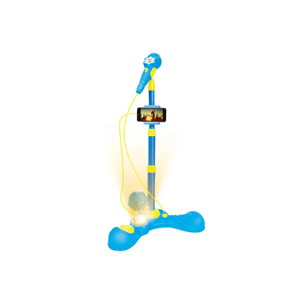 Flash light Karaoke microphone toys musical instrument toy for wholesale.
