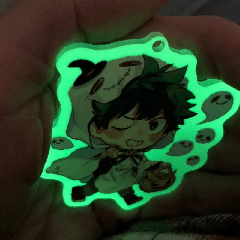 anime clear translucent and transparent acrylic stand keychain with background