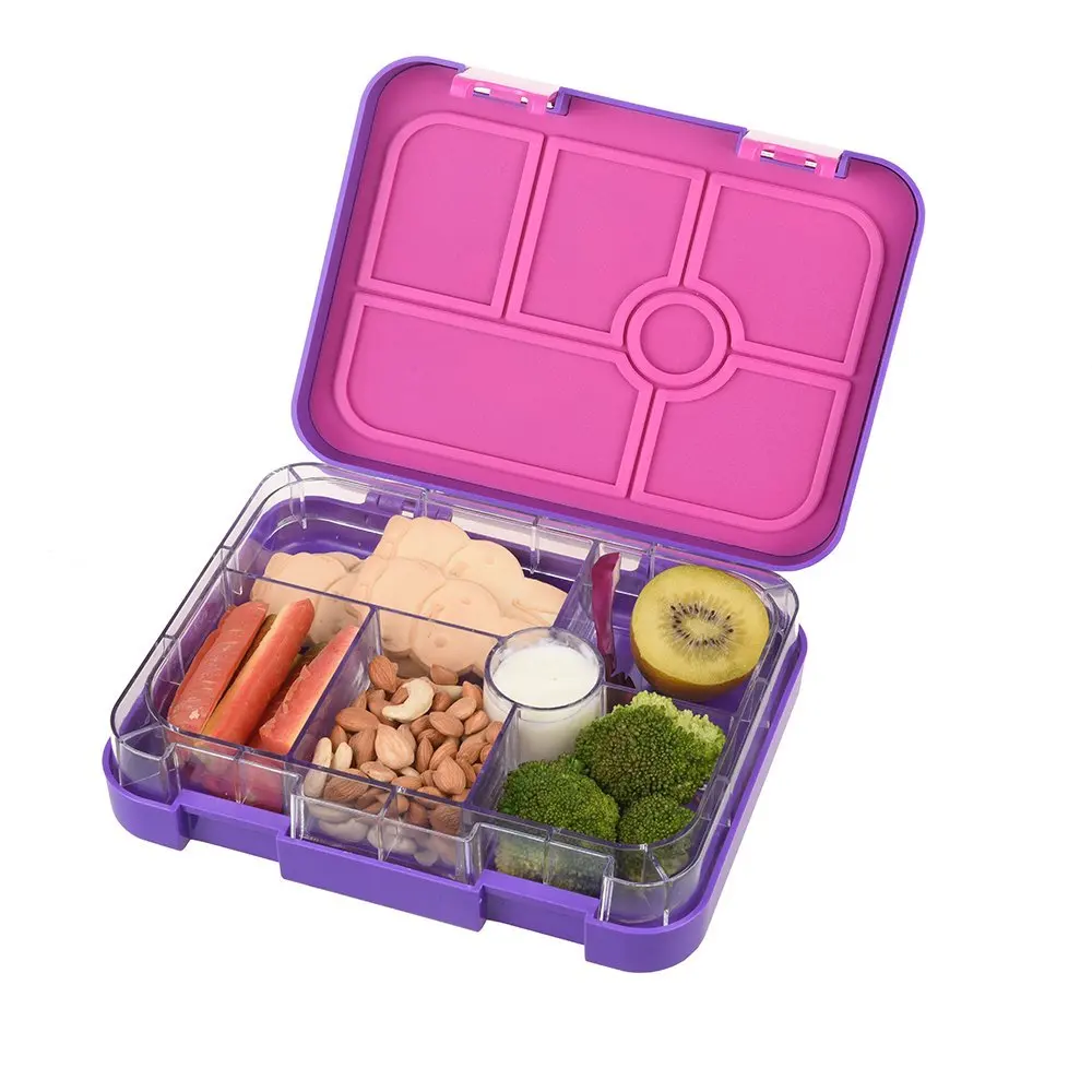 New Design Portable Picnic Leakproof 4 Compartment Bento Lunch Box for Kids