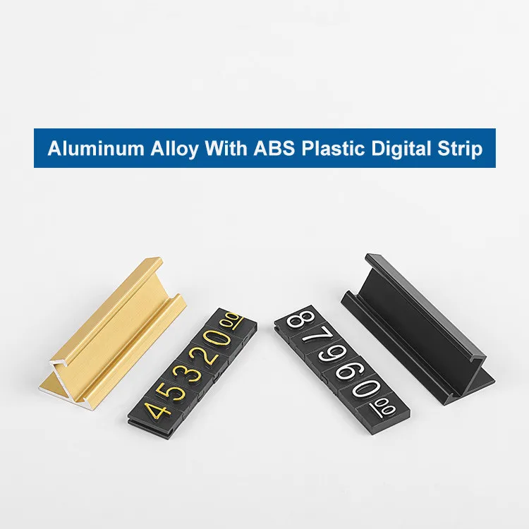 
Customizable MINI ABS Plastic Jewelry Price Cube Tags metal Digital Price Display Tag Holder 