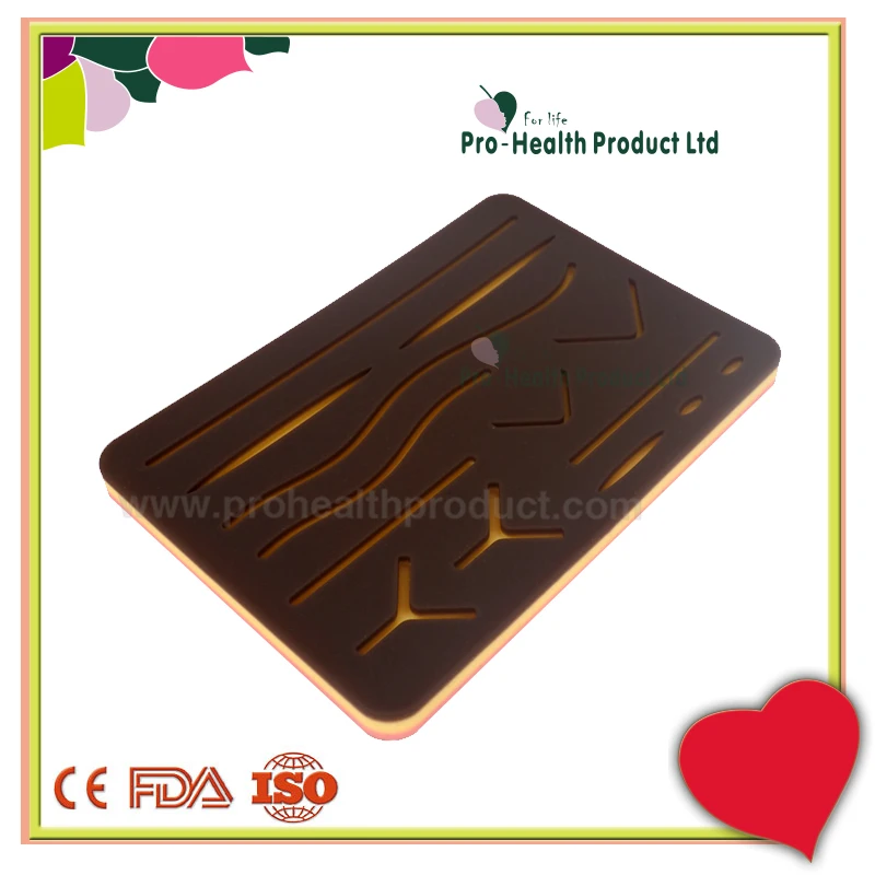 Suture Kit Surgical Training Practice For Student Suturing Training, include 3 layers Large Suture Pad With Pre-cut Wounds