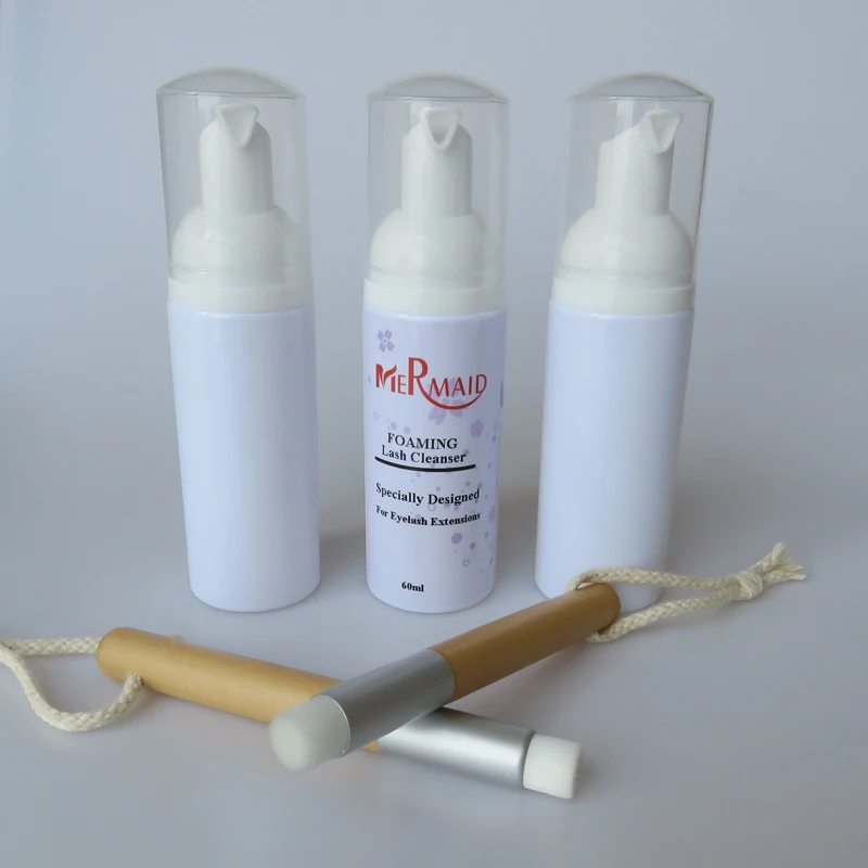 
Oil Free foaming eyelash cleanser for eyelash extension 