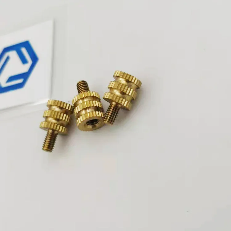 Non-standard precision brass thumb screws