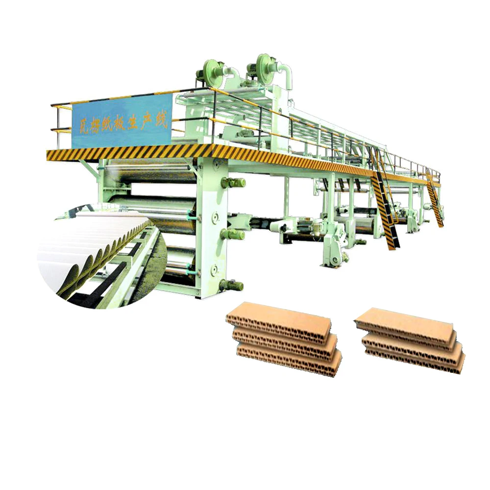 3 5 7 ply three ply corrugated cardboard card board carton sheet making machine / production line