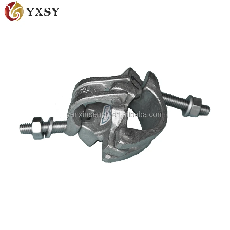 Forged steel scaffolding fixed right angle beam clamp girder coupler
