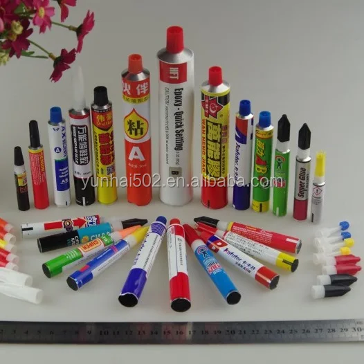 
flexible aluminum tube with 6 colors printing, diameter 30mm 