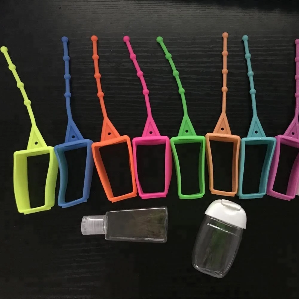 Professional Dongguan Silicone Factory Supply Alcohol Free Waterless Pocket Hand Sanitizer Silicone Cover