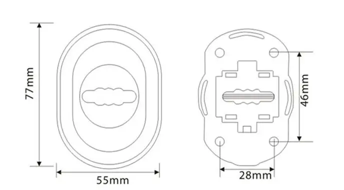 
[208]Russian Ukraine iron door lock armor plate protective cover tutamen lock set covers cylinder lock cover 