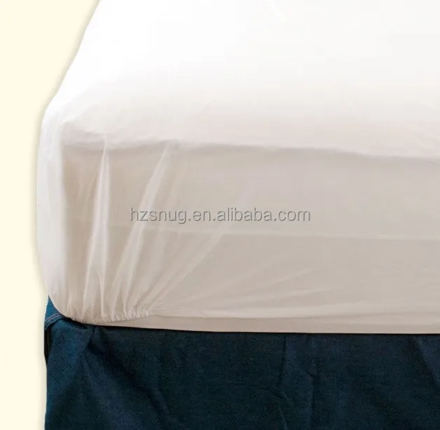 Customised Size Hypoallergenic Soft Quilted Fitted Mattress Cover vinyl Waterproof Bedbug Protector