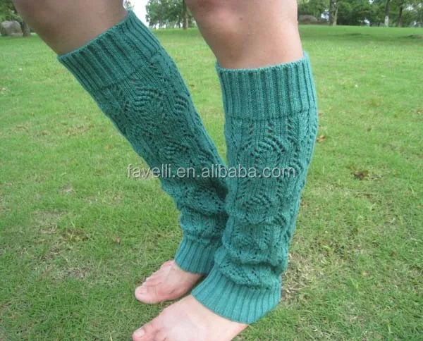 Женские модные вязаные электрические гетры