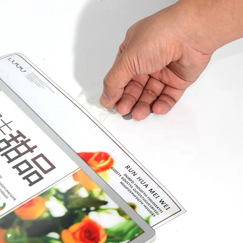 Super High Brightness 7000LUX Slim Aluminum Frame Advertising  LED Light Box With Anti Scratching Glass Panel A3 size