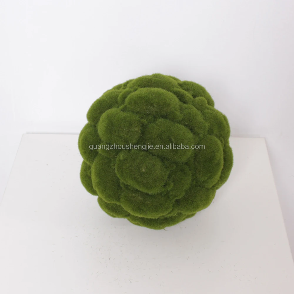 Hot selling artificial decorative green marimo moss balls for garden or home