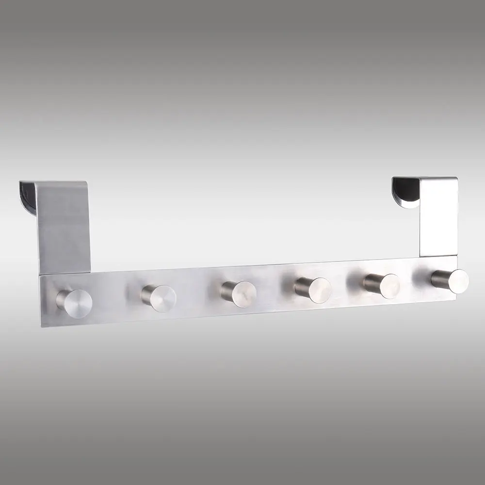 
over the door hook rail 201# 304# stainless steel brushed surface hat clothes robe coat hanger hook rack 