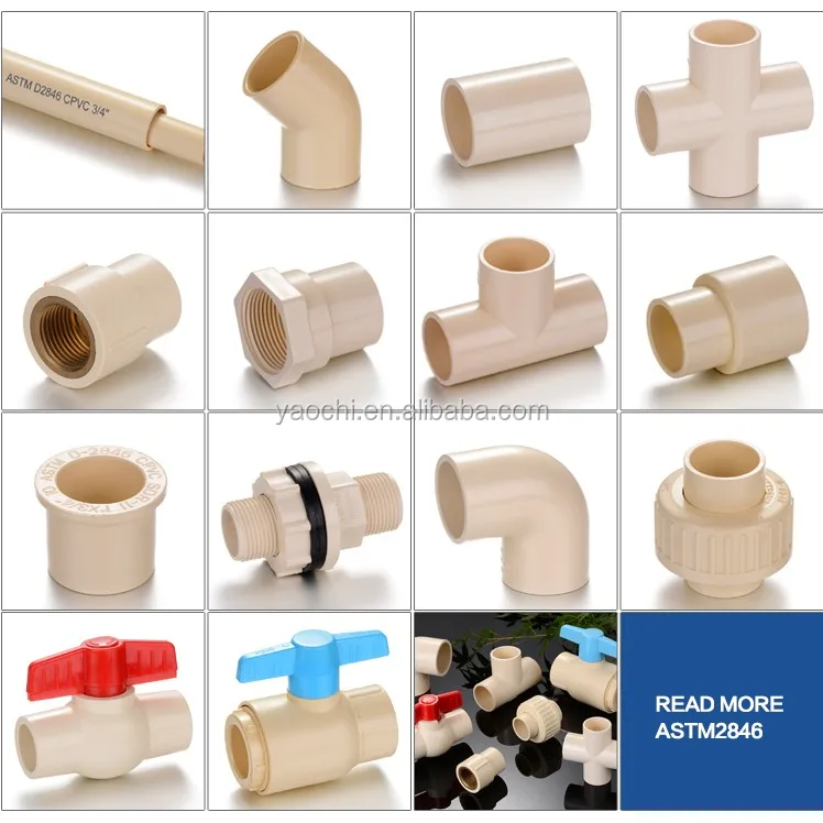 Online Shopping Free Samples CPVC Fittings ASTM D2846 Pipe Fitting