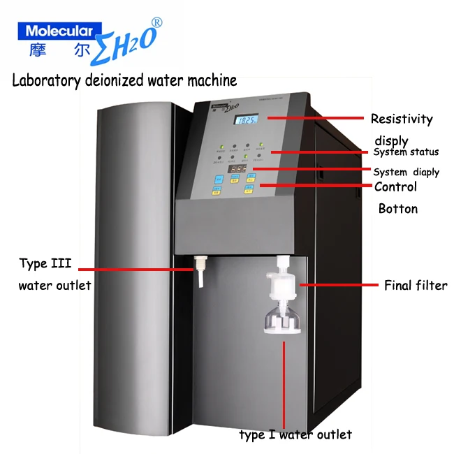 ICP ICP-MS RO/ DI water treatment machine for Laboratory