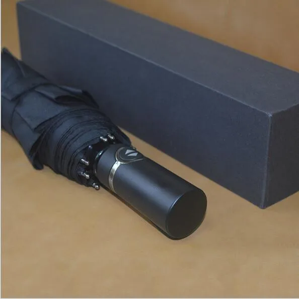 Amazon hot sell three folding umbrella automatic umbrella custom logo 10ribs  rain umbrella